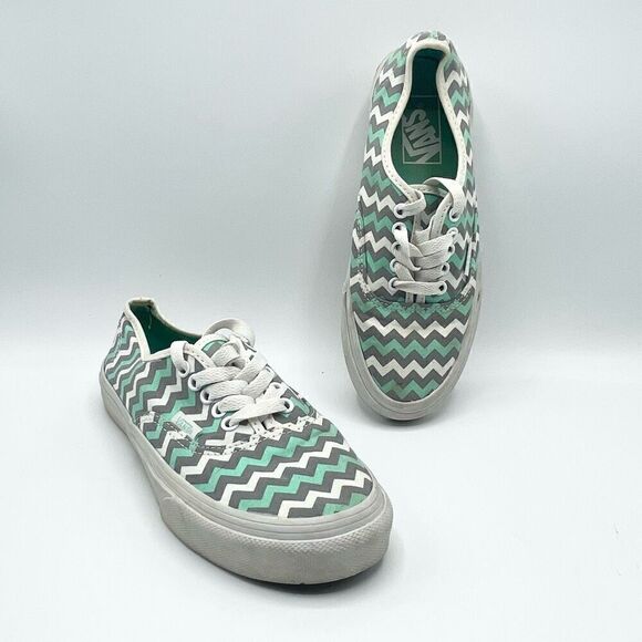 Vans Authentic Gore Skyway ZigZag Green Womens 6 - Picture 1 of 12